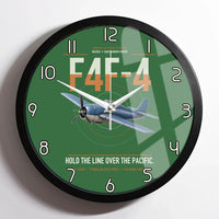 Thumbnail for F4F-4 Wildcat design on green framed wall clock