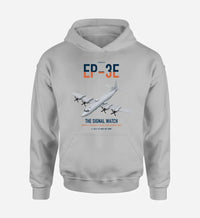 Thumbnail for EP-3E ARIES II design on light gray double-side hoodie, single-side print
