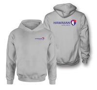 Thumbnail for Hawaiian Airlines logo on light gray double side hoodie