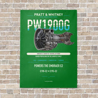 Thumbnail for PW1900G vertical canvas print - no frame - green background