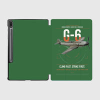 Thumbnail for Messerschmitt Bf 109G-6 design on green samsung tablet tablet case