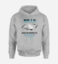 Thumbnail for DJI Mini 2 SE design on light gray hoodie single side