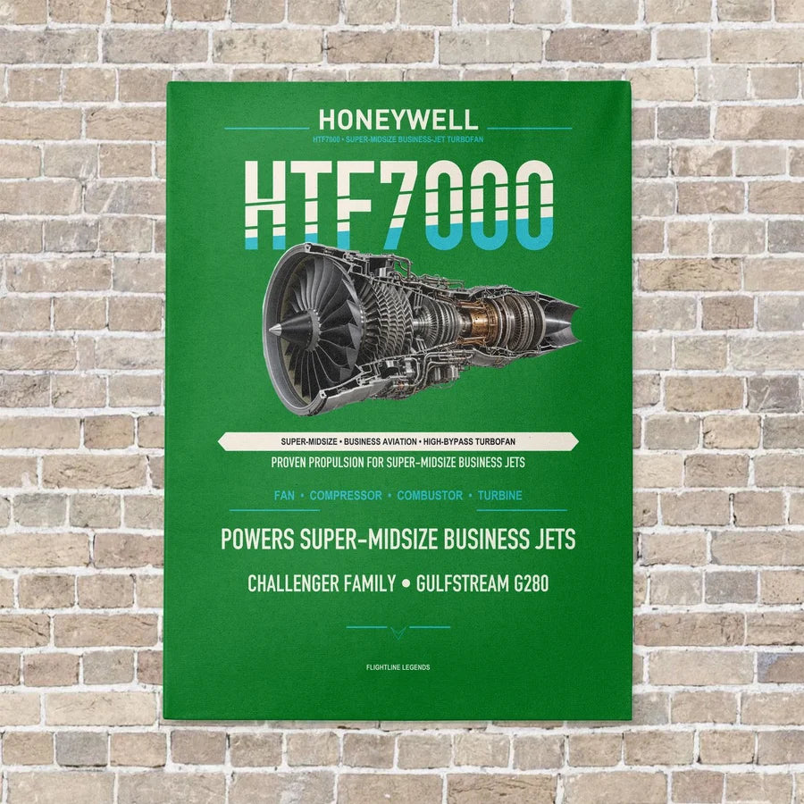 HTF7000 vertical canvas print - no frame - green background