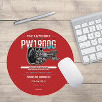 Thumbnail for PW1900G design on red round mouse pad