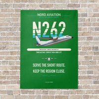 Thumbnail for Nord 262A vertical canvas print - no frame - green background