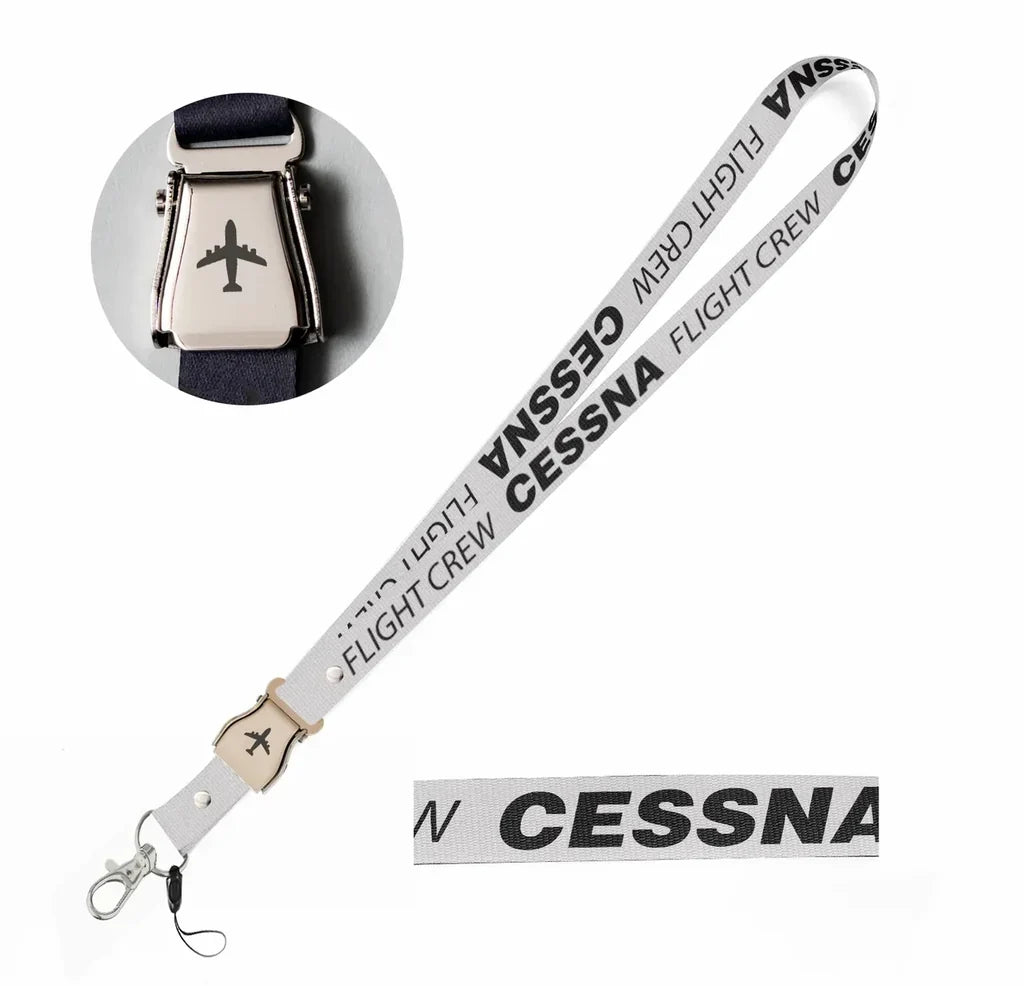 CESSNA Flight Crew seat belt lanyard - white