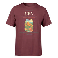 Thumbnail for Federico García Lorca Granada-Jaén Airport (GRX) T-Shirt single-side front print in Dark Red | federico-garcía-lorca-granada-jaén-airport-grx-double-side-t-shirt
