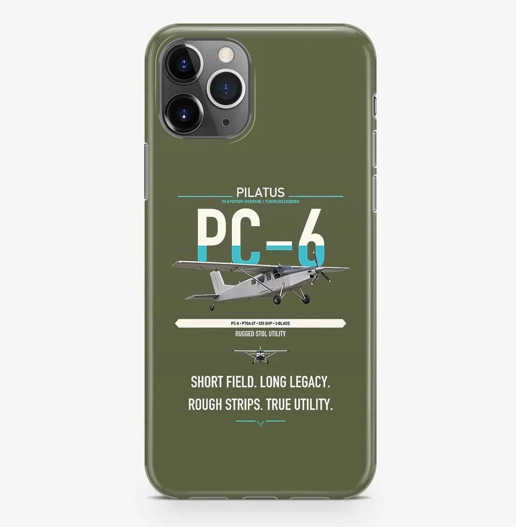 Pilatus PC-6 Porter design on green army magsafe iphone case, for iPhone Pro Max