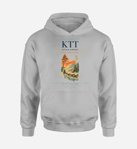 Thumbnail for Kittilä Airport (KTT) design on light gray hoodie single-side print