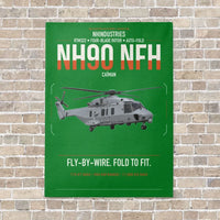 Thumbnail for NHIndustries NH90 NFH Caïman vertical canvas print - no frame - green background