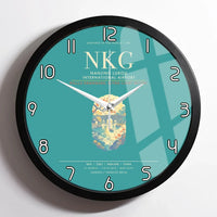 Thumbnail for Nanjing Lukou International Airport NKG Wall-Clock Framed - Turquoise