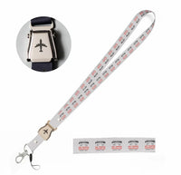 Thumbnail for Air Traffic Controller seat belt lanyard - white