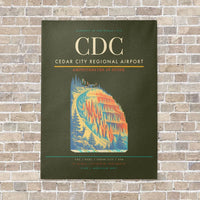 Thumbnail for Cedar City Regional Airport CDC - Canvas No Frame - Green Army