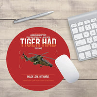 Thumbnail for Airbus Helicopters Tiger HAD design on red round mouse pad