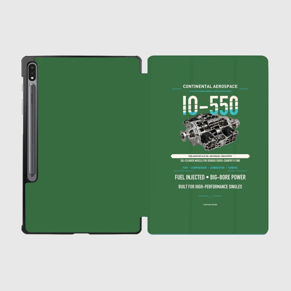 IO-550 design on green samsung tablet tablet case