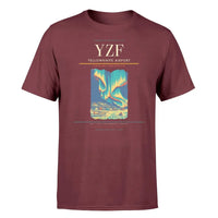 Thumbnail for Yellowknife Airport (YZF) T-Shirt single-side front print in Dark Red | yellowknife-airport-yzf-double-side-t-shirt