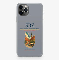 Thumbnail for Sibiu Airport (SBZ) design on gray iPhone 16 Pro MagSafe case