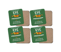 Thumbnail for De Havilland Canadair 515 design on green 4 pieces set coaster