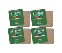 Thumbnail for Air Tractor AT-802F design on green 4 pieces set coaster