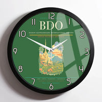 Thumbnail for Husein Sastranegara International Airport (BDO) design on green framed wall clock