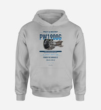 Thumbnail for PW1900G design on light gray hoodie single side