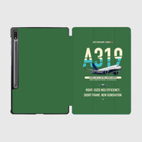 Thumbnail for Airbus A319neo design on green samsung tablet tablet case