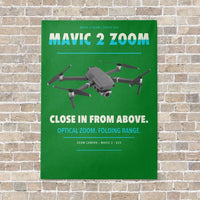 Thumbnail for DJI Mavic 2 Zoom vertical canvas print - no frame - green background