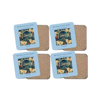 Thumbnail for The Wind Tunnel Model - Designed Coasters design on light blue 4-pieces-set