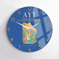 Thumbnail for Antalya Airport AYT Wall-Clock No-Frame - Blue