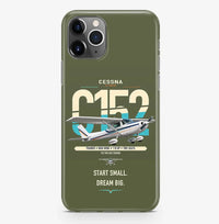 Thumbnail for Cessna 152 design on green army magsafe iphone case, for iPhone Pro Max