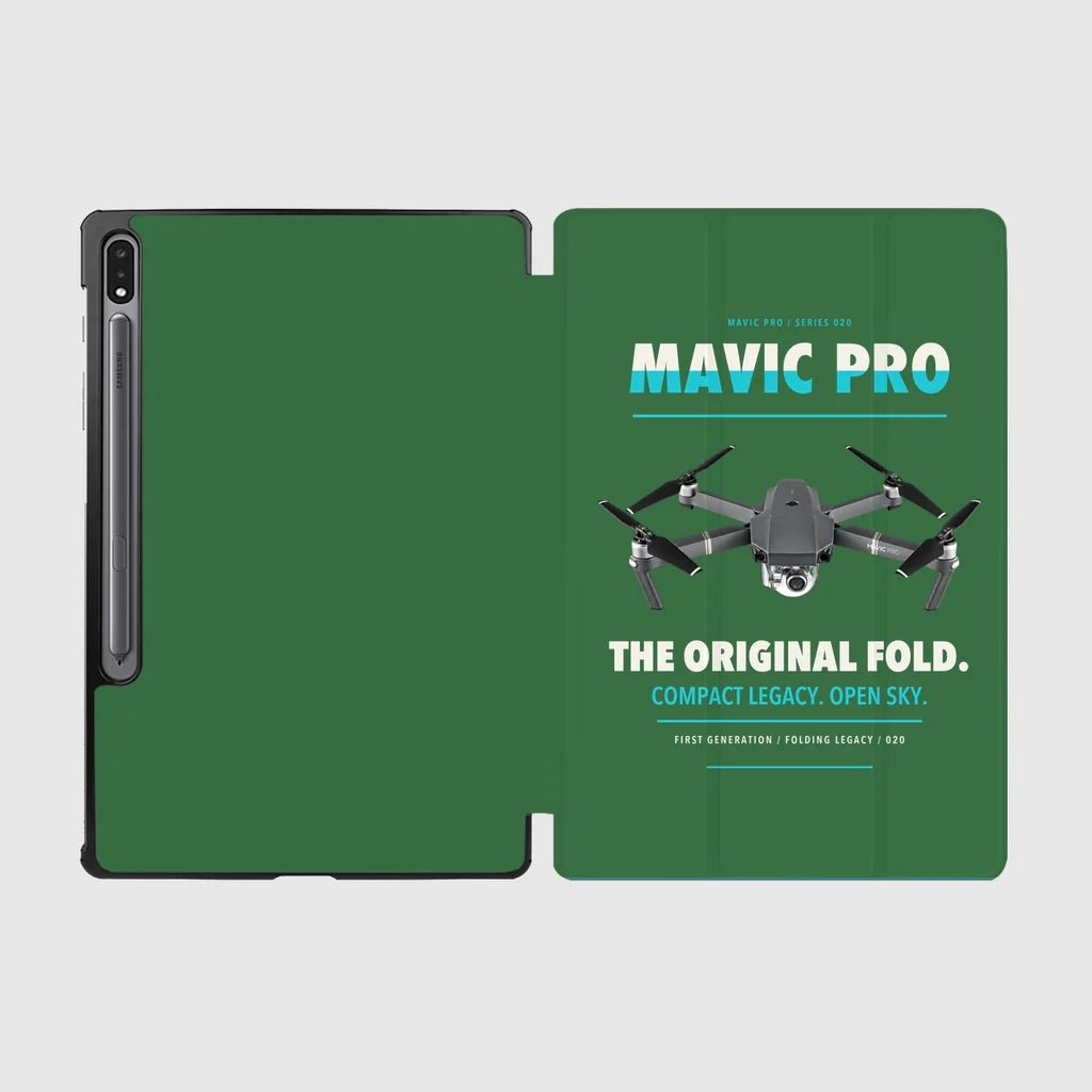 DJI Mavic Pro design on green samsung tablet tablet case