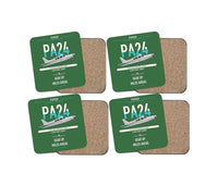 Thumbnail for Piper PA-24-250 Comanche 250 design on green 4 pieces set coaster