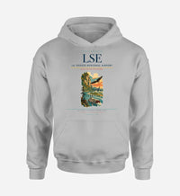 Thumbnail for La Crosse Regional Airport (LSE) design on light gray hoodie single-side print