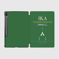 Thumbnail for Tehran Imam Khomeini International Airport (IKA) design on green samsung tablet tablet case