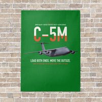 Thumbnail for C-5M Super Galaxy vertical canvas print - no frame - green background