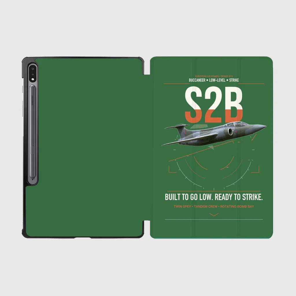 Blackburn Buccaneer S2B design on green samsung tablet tablet case