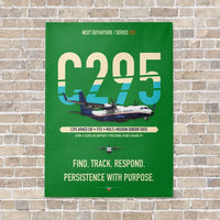 Thumbnail for Airbus C295 Armed ISR vertical canvas print - no frame - green background