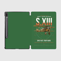 Thumbnail for SPAD S.XIII C.1 design on green samsung tablet tablet case