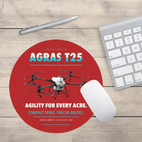 Thumbnail for DJI Agras T25 design on red round mouse pad