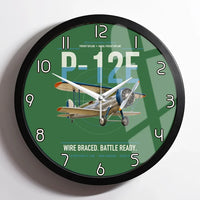 Thumbnail for Boeing P-12E design on green framed wall clock