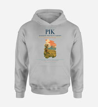 Thumbnail for Glasgow Prestwick Airport (PIK) design on light gray hoodie single-side print