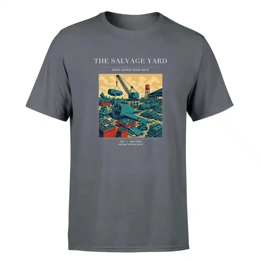 VINTAGE G4509 - The Salvage Yard - Premium T-Shirt design on gray premium t shirt