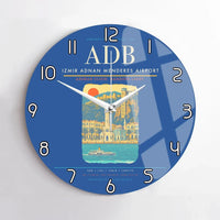 Thumbnail for Izmir Adnan Menderes Airport ADB Wall-Clock No-Frame - Blue