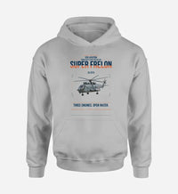 Thumbnail for Sud Aviation SA 321G Super Frelon design on light gray double-side hoodie, single-side print