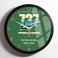 Thumbnail for Boeing 737 MAX 10 design on green framed wall clock