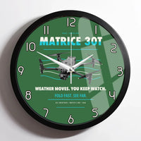Thumbnail for DJI Matrice 30T design on green framed wall clock