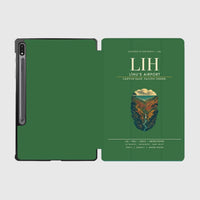 Thumbnail for Līhuʻe Airport (LIH) design on green samsung tablet tablet case