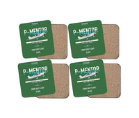 Thumbnail for Tecnam P-Mentor design on green 4 pieces set coaster
