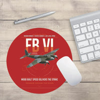 Thumbnail for de Havilland Mosquito FB VI design on red round mouse pad