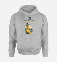 Thumbnail for Bournemouth Airport (BOH) design on light gray hoodie single-side print